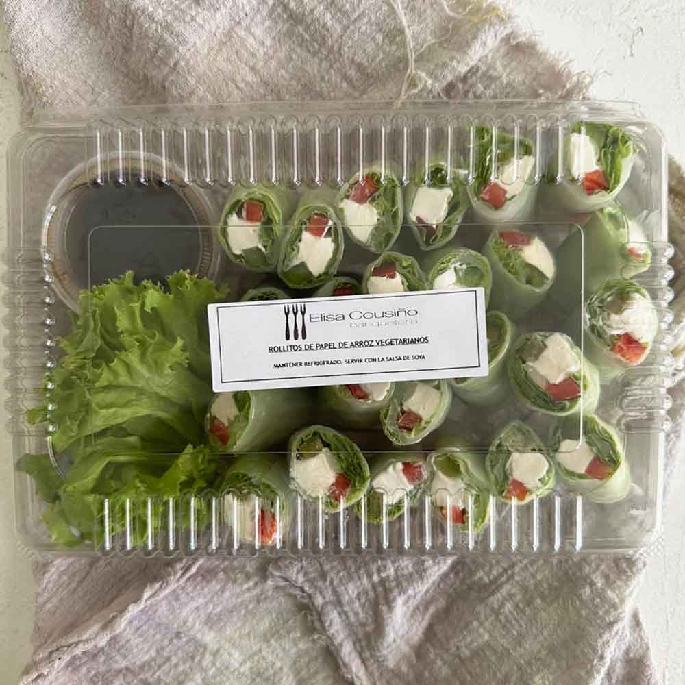 Rollitos papel de arroz vegetarianos